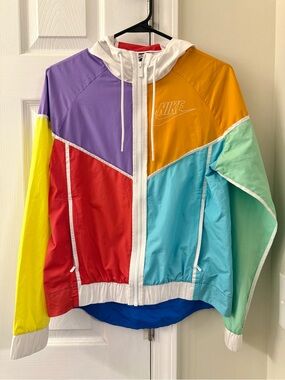 Nike Colorblock Hooded Windbreaker Jacket